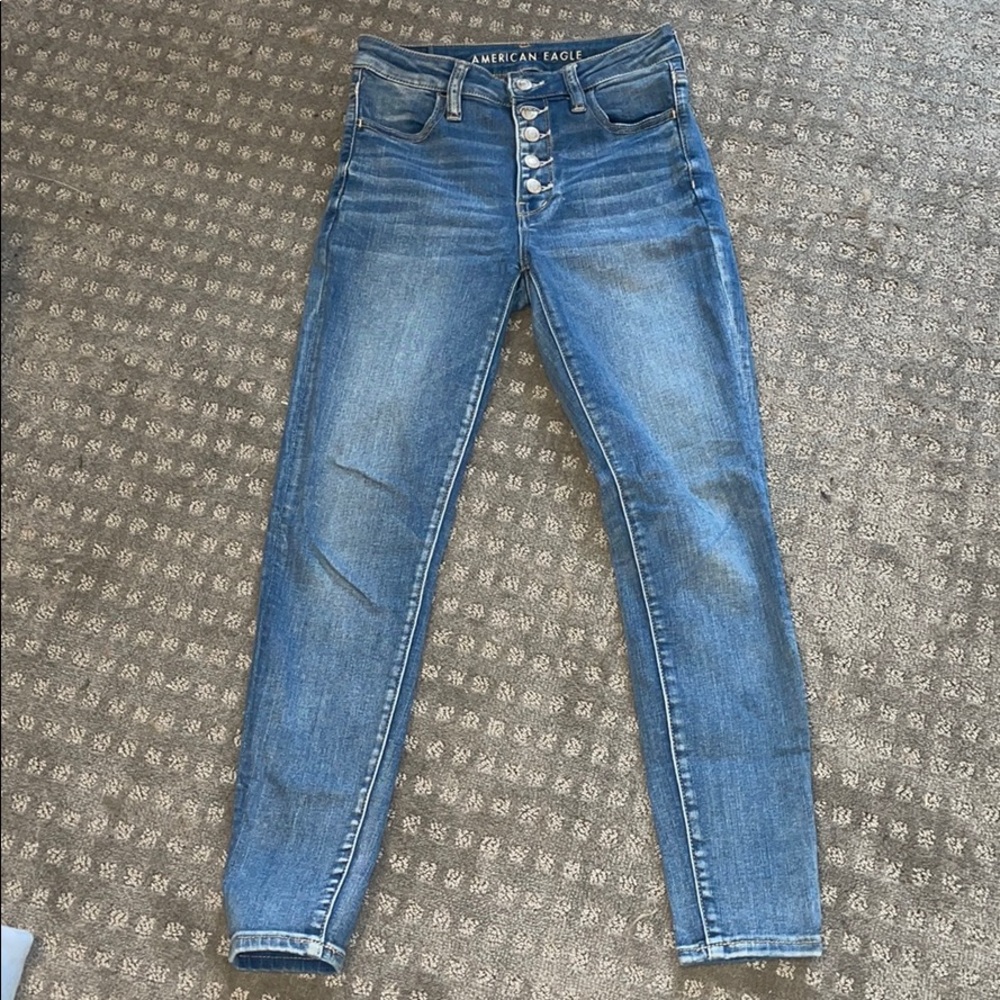 AE Super High Rise Button-Up Jegging